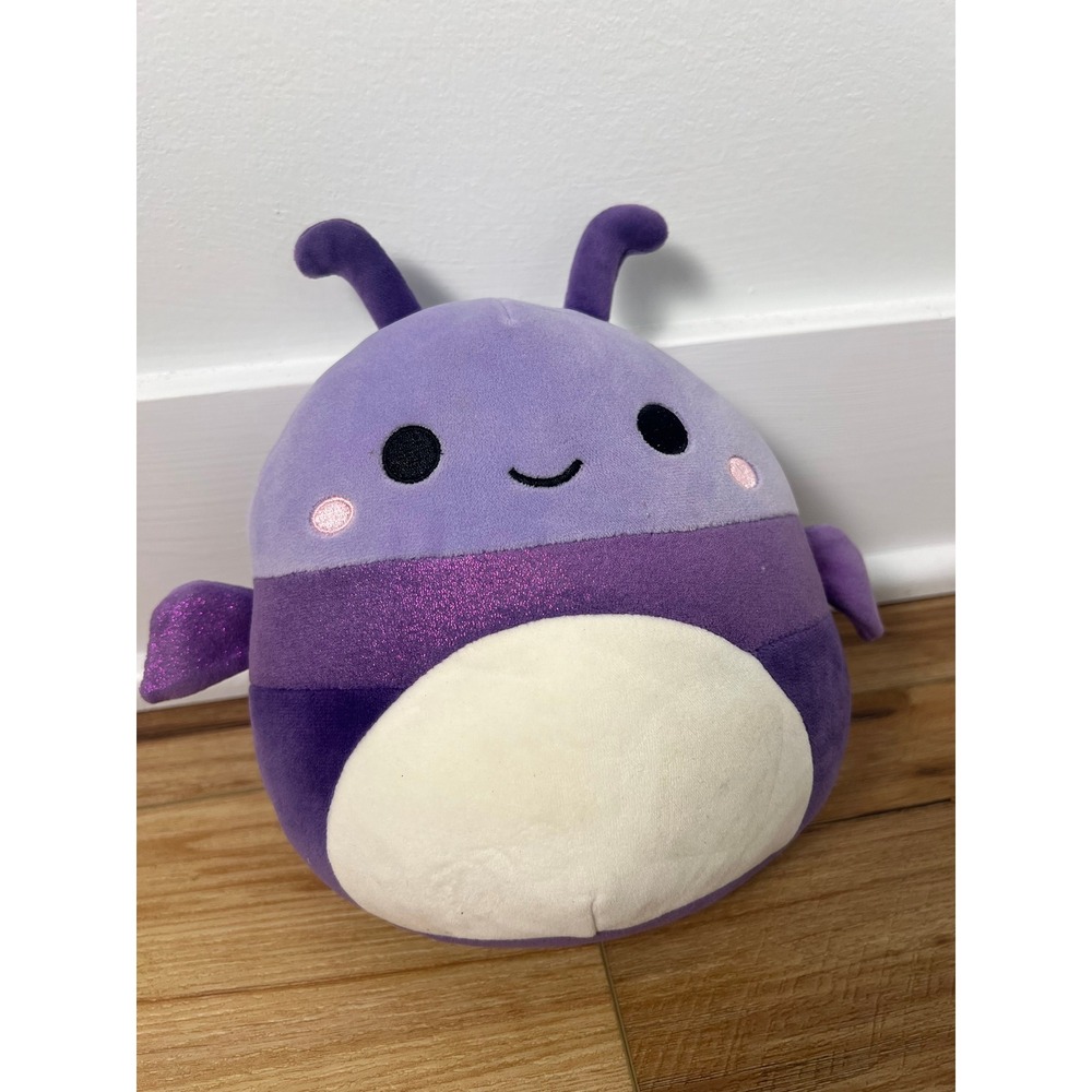 Squishmallows Plush Toy Kids 8 Inch Purple Akina Axolotl Glitter Wings Kellytoy